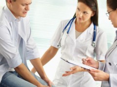 PA evaluating patient